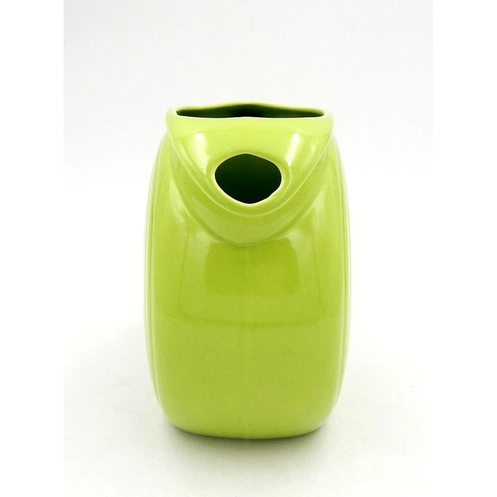 Homer Laughlin Fiesta Chartreuse Champagne Bubbles Large Disc Water Pitcher - Picture 2 of 10